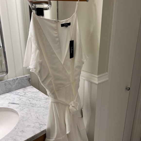 Lulus Ruffle White Dress - Picture 5 of 6